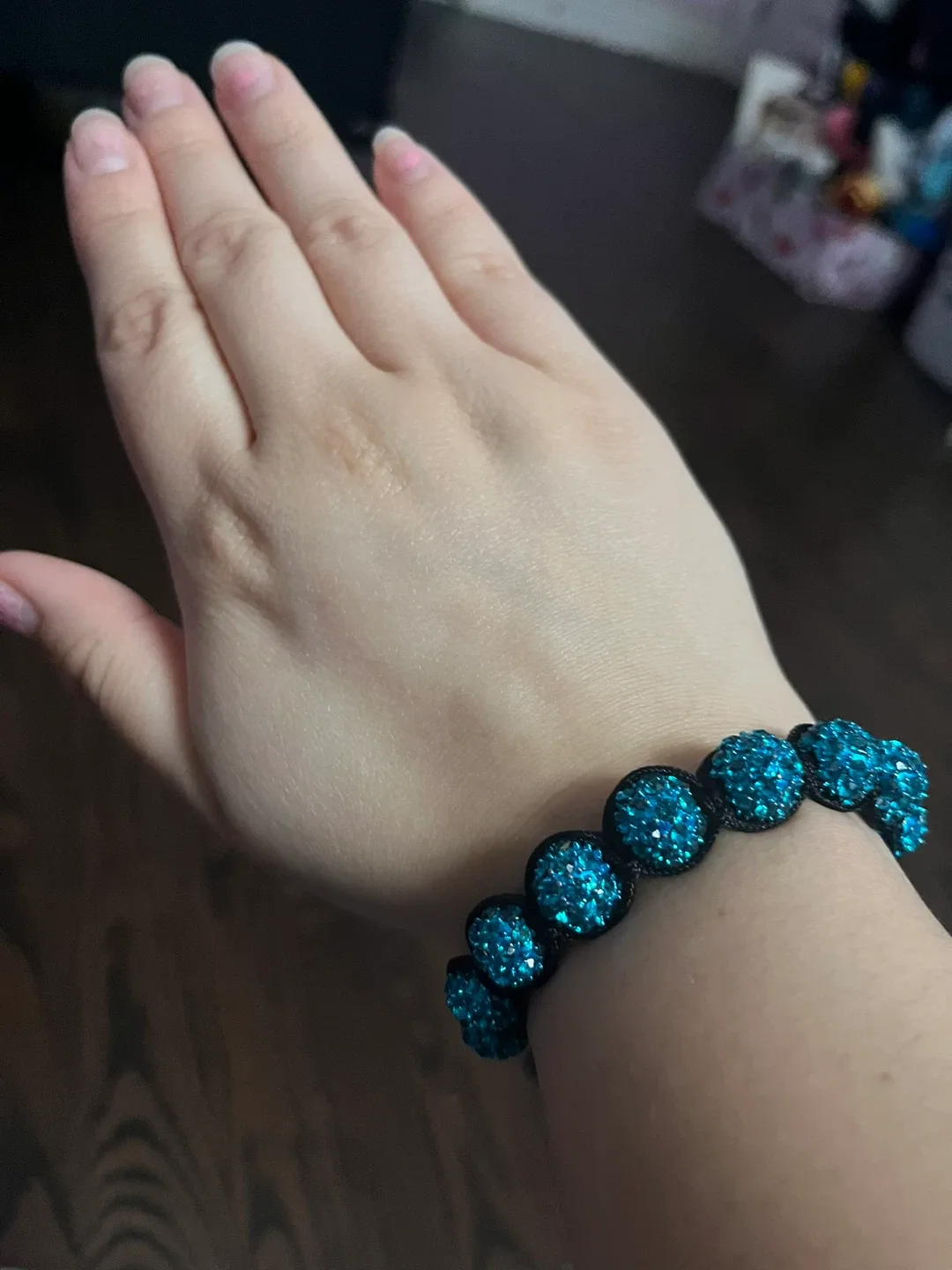 Blue Beaded Bracelet🧡 thumbnail