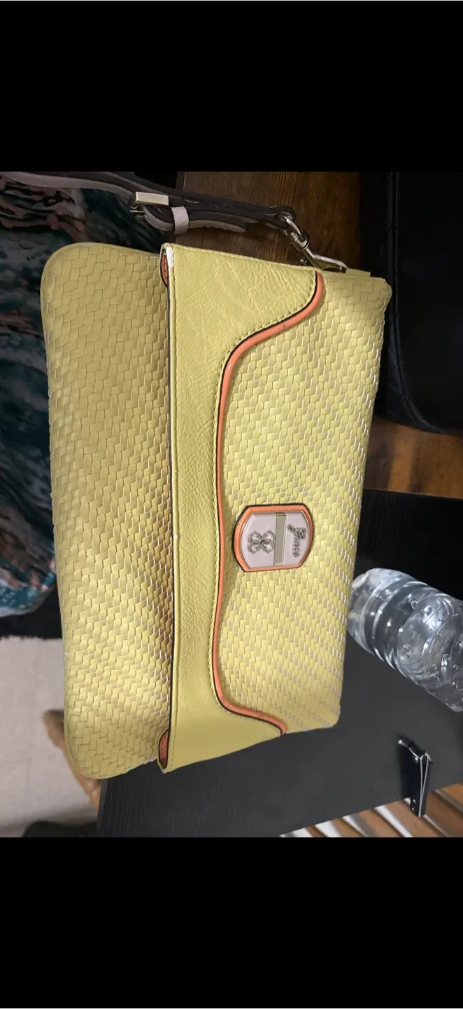 Guess Yellow Clutch thumbnail