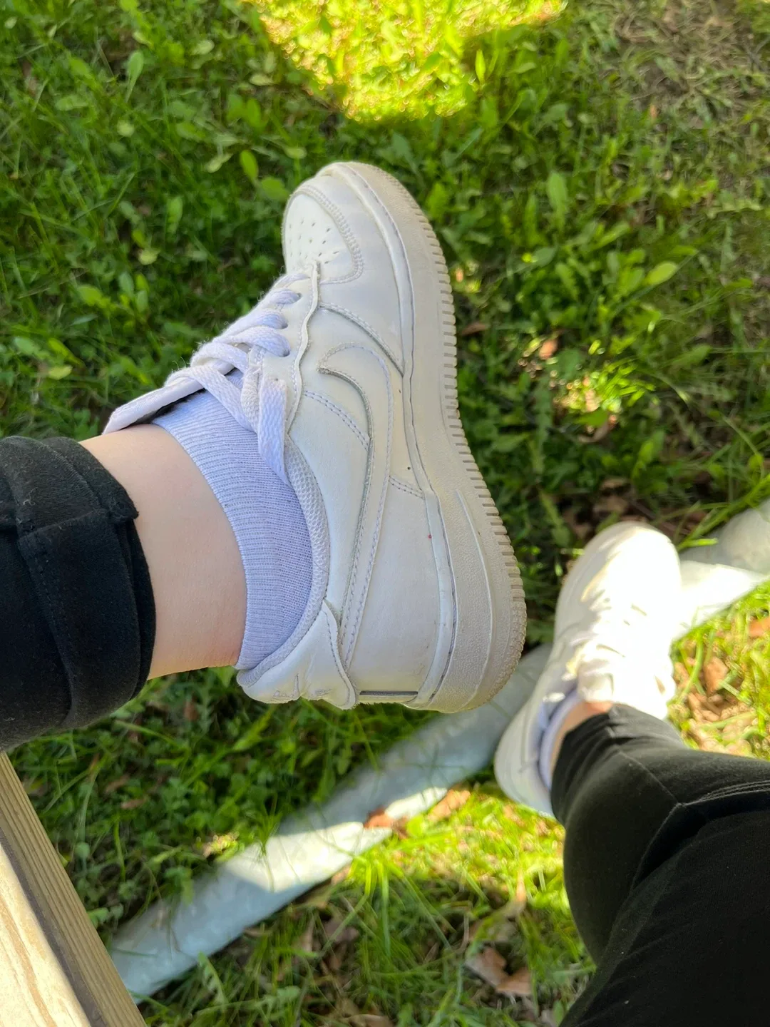 Nike Air Force 1 White Sneakers🧡 thumbnail