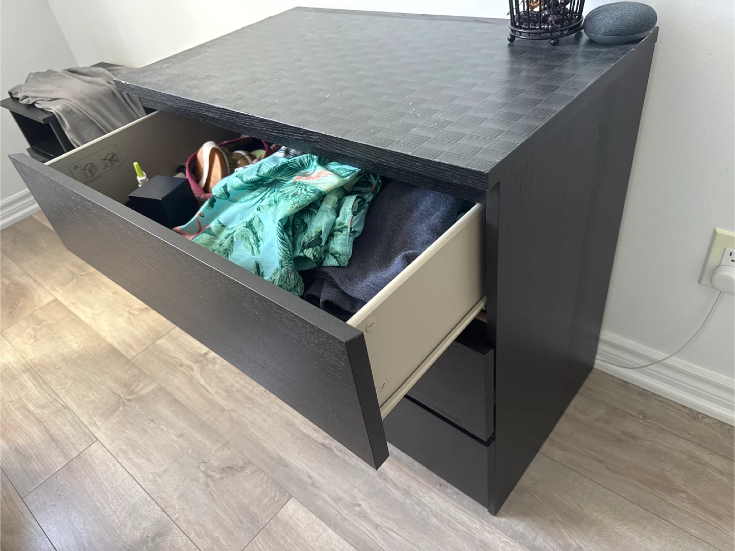 IKEA Malm Black-Brown 3-Drawer Dresser - photo 2