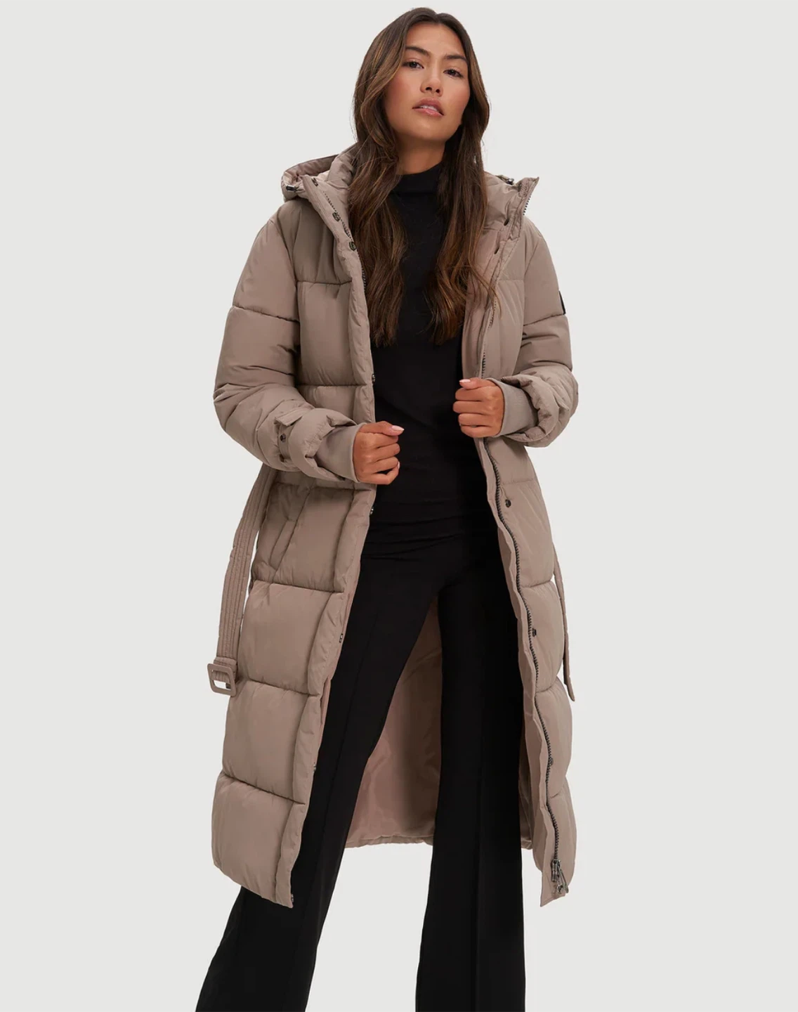 Noize Women's Long Puffer Coat - Size S