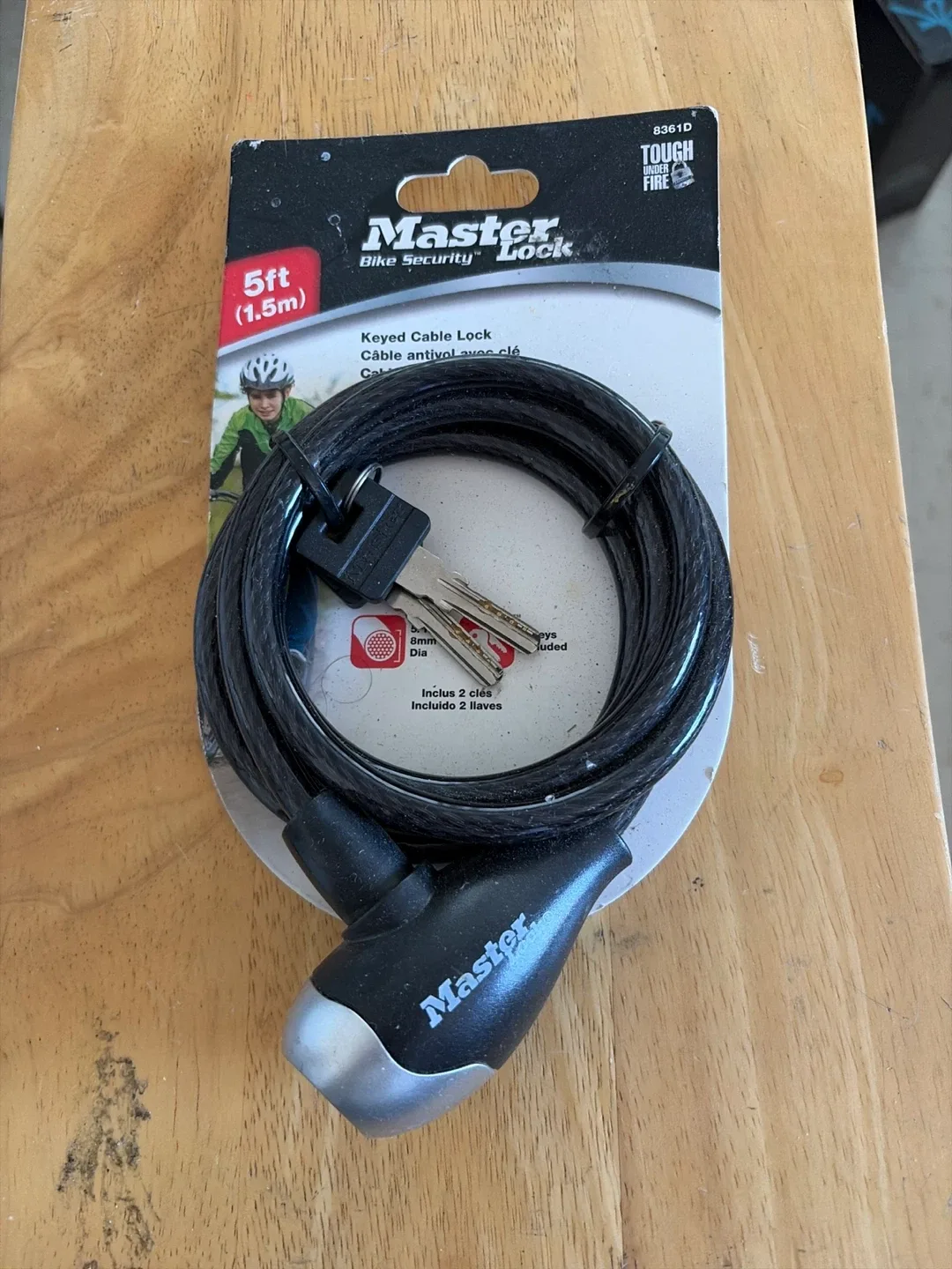 Master Bike Security Lock - 5ft Cable thumbnail