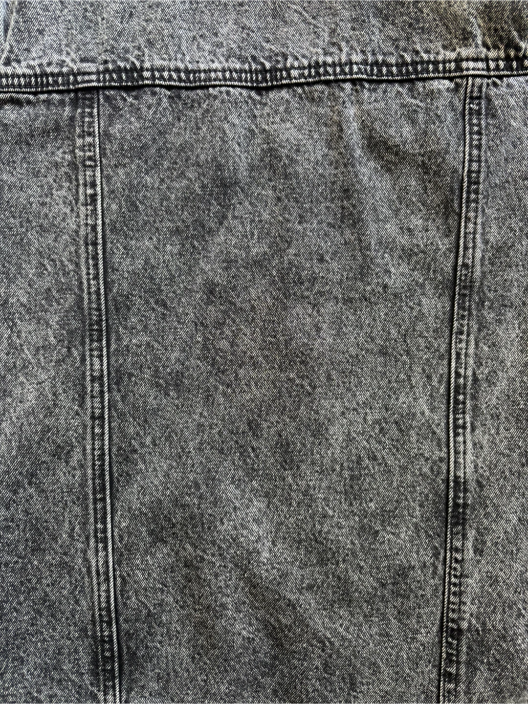 Women’s Black Acid Wash Denim Jacket - photo 5