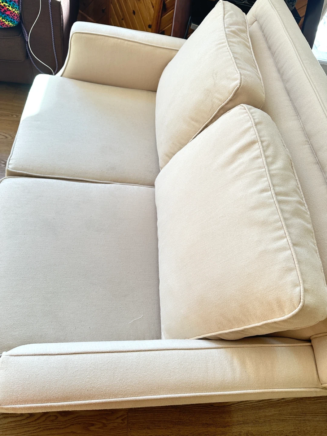Beautiful Light Fabric Love seat Sofa (CAN DELIVER) - photo 3