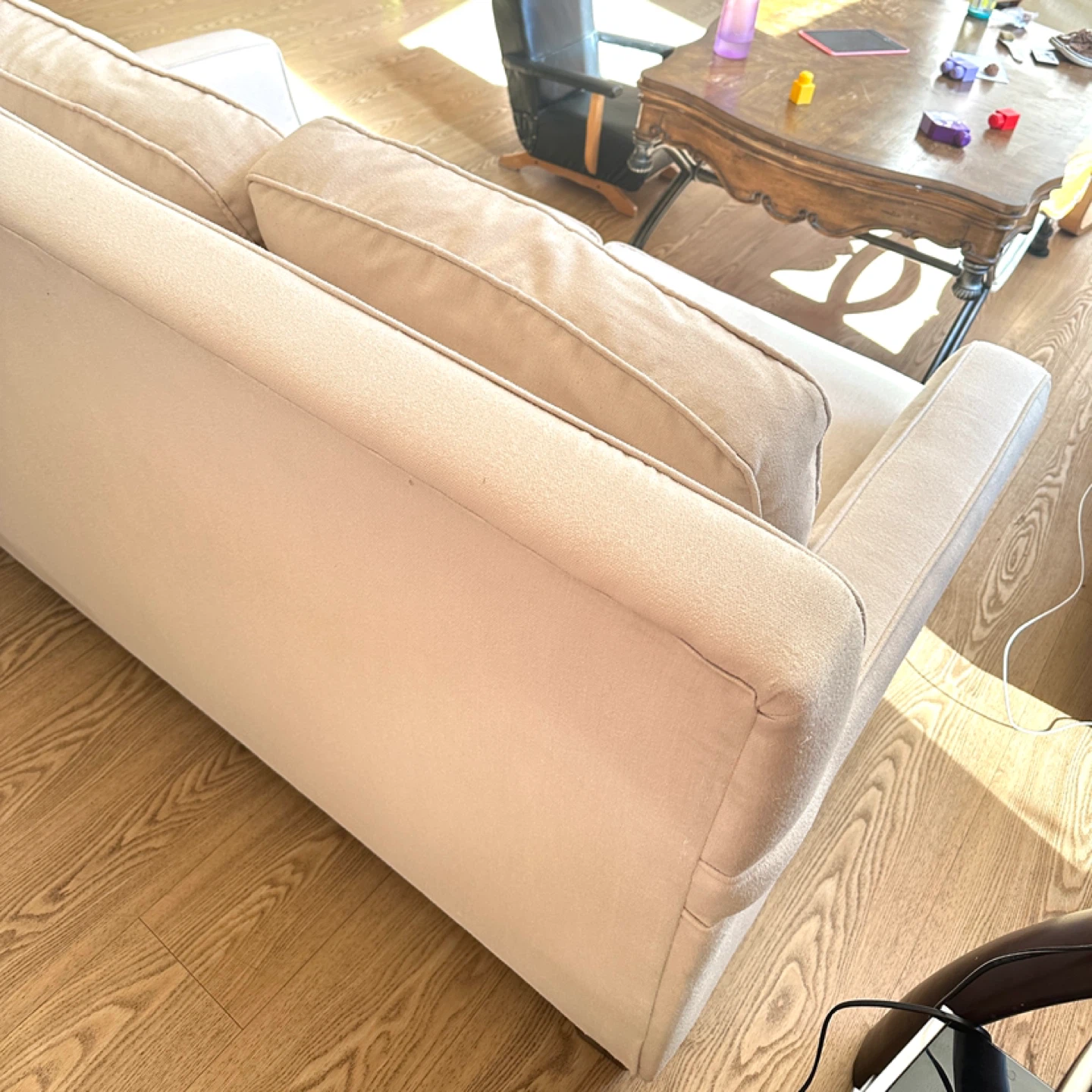 Beautiful Light Fabric Love seat Sofa (CAN DELIVER) - photo 4