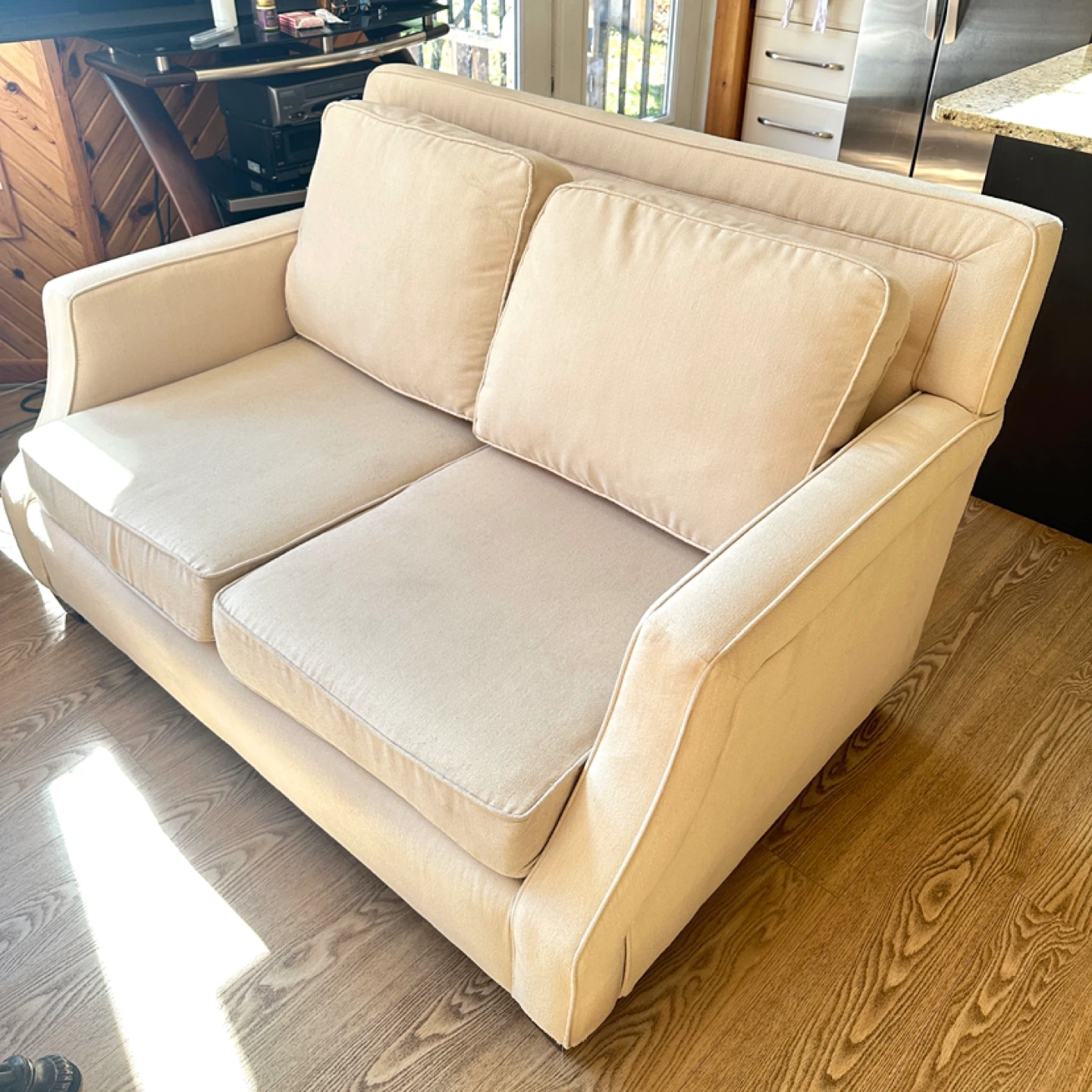 Beautiful Light Fabric Love seat Sofa (CAN DELIVER) - photo 2