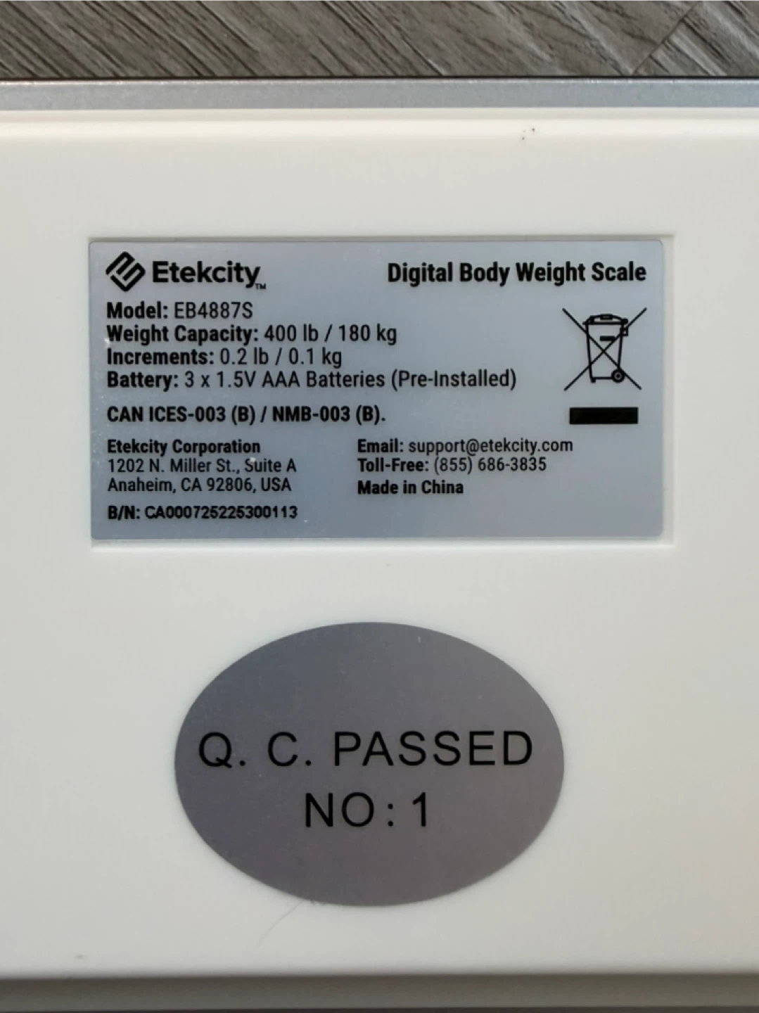 Etekcity Digital Body Weight Scale - photo 4