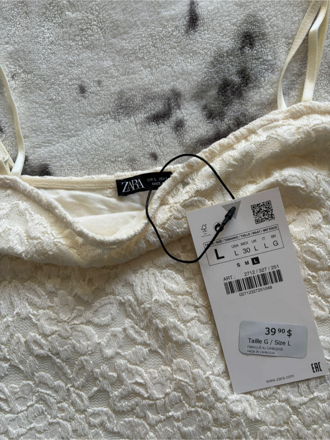 Zara Lace Cami Dress - Size L - photo 3