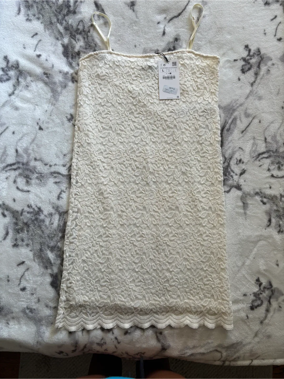 Zara Lace Cami Dress - Size L thumbnail