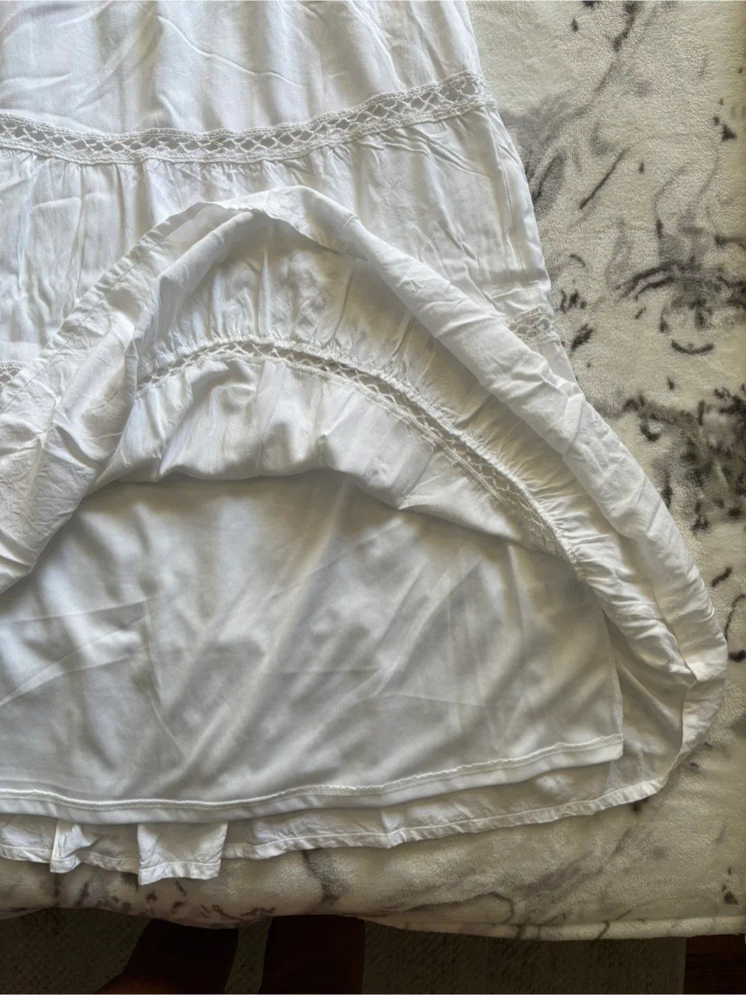 Ardene Long White Skirt - Size S image indicator(4)