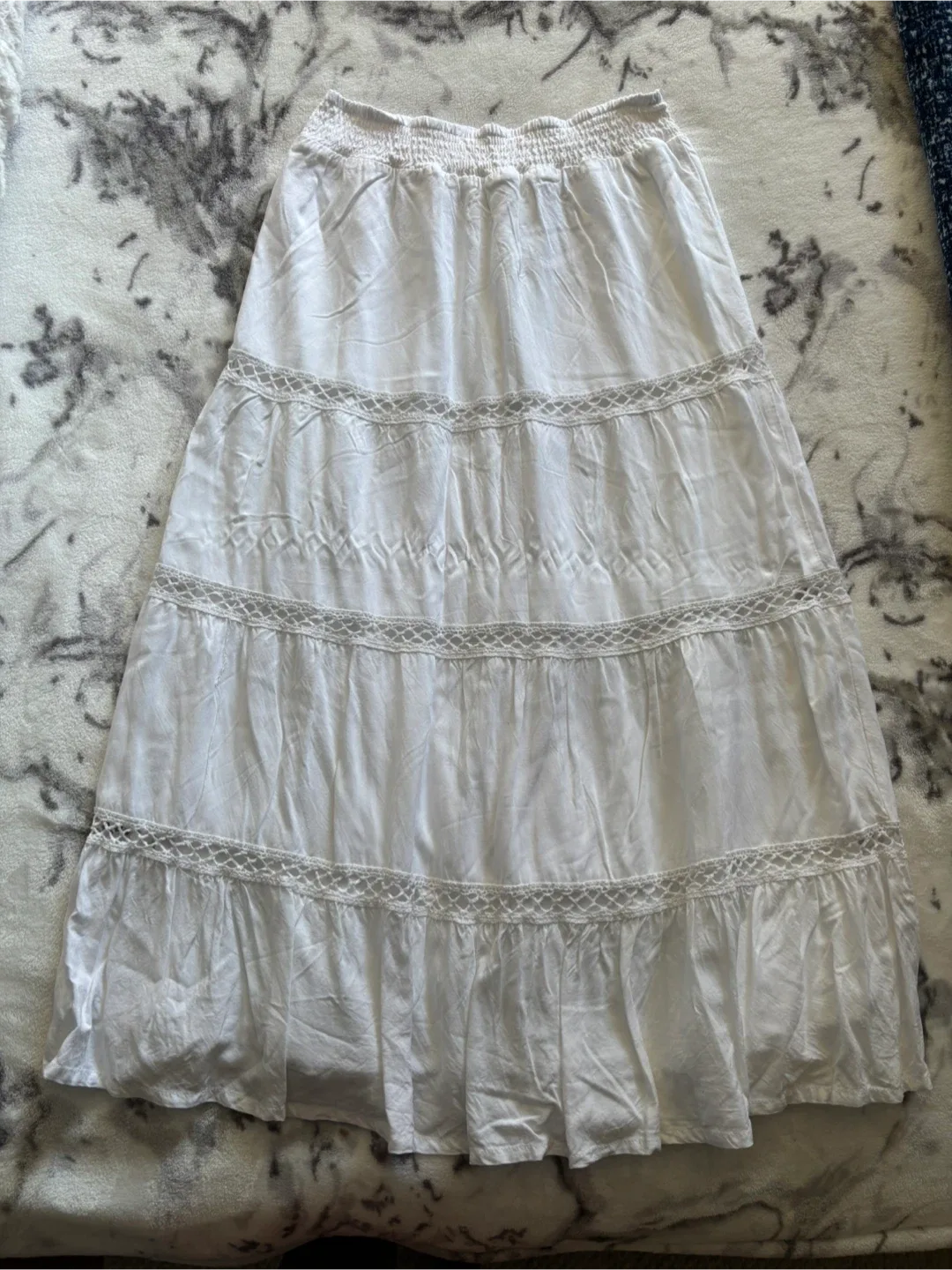 Ardene Long White Skirt - Size S thumbnail