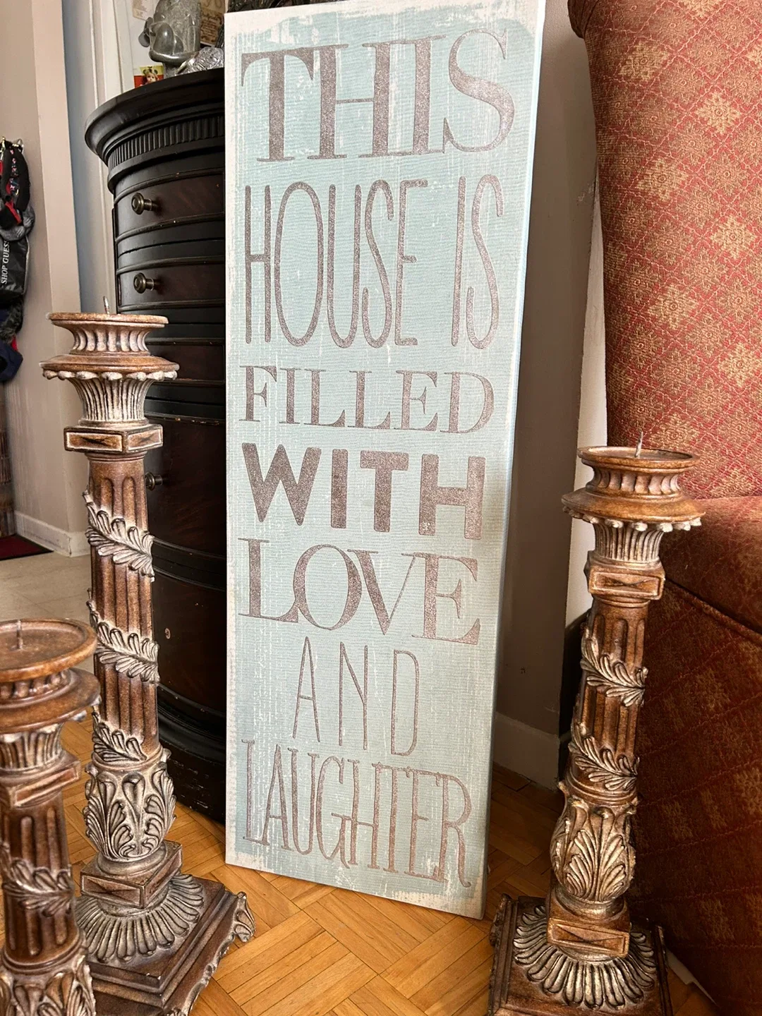 "This House Is Filled With Love And Laughter" Sign thumbnail