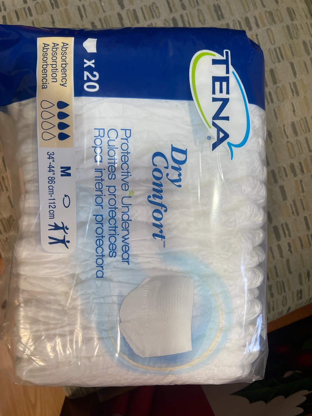 TENA Dry Comfort Protective Underwear - Size M