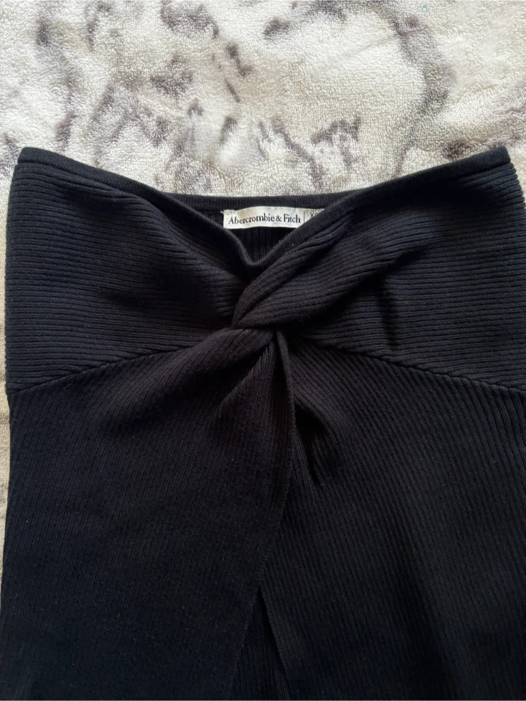 Abercrombie & Fitch Black Twist Front tube top - XS image indicator(5)