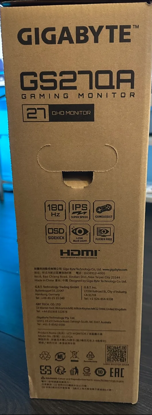 NEW GIGABYTE GS27QA Gaming Monitor image indicator(2)