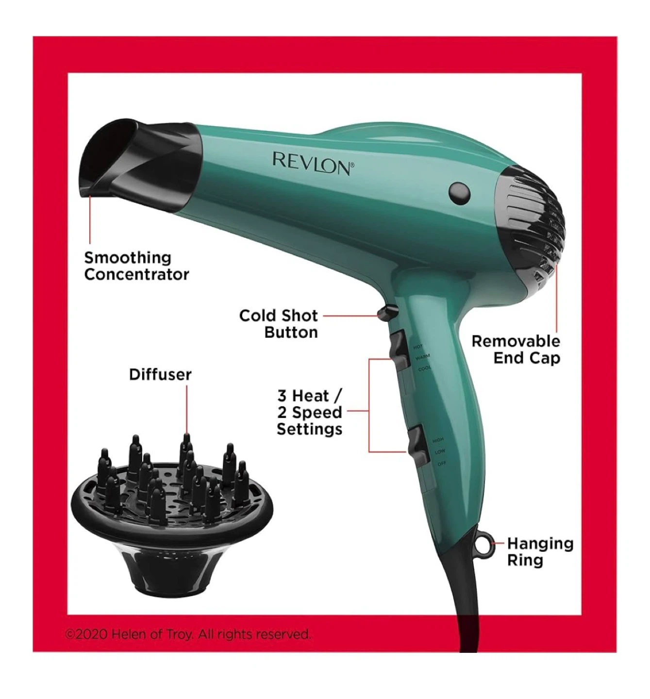 Revlon Volume Booster Hair Dryer 1875 Watts - photo 2