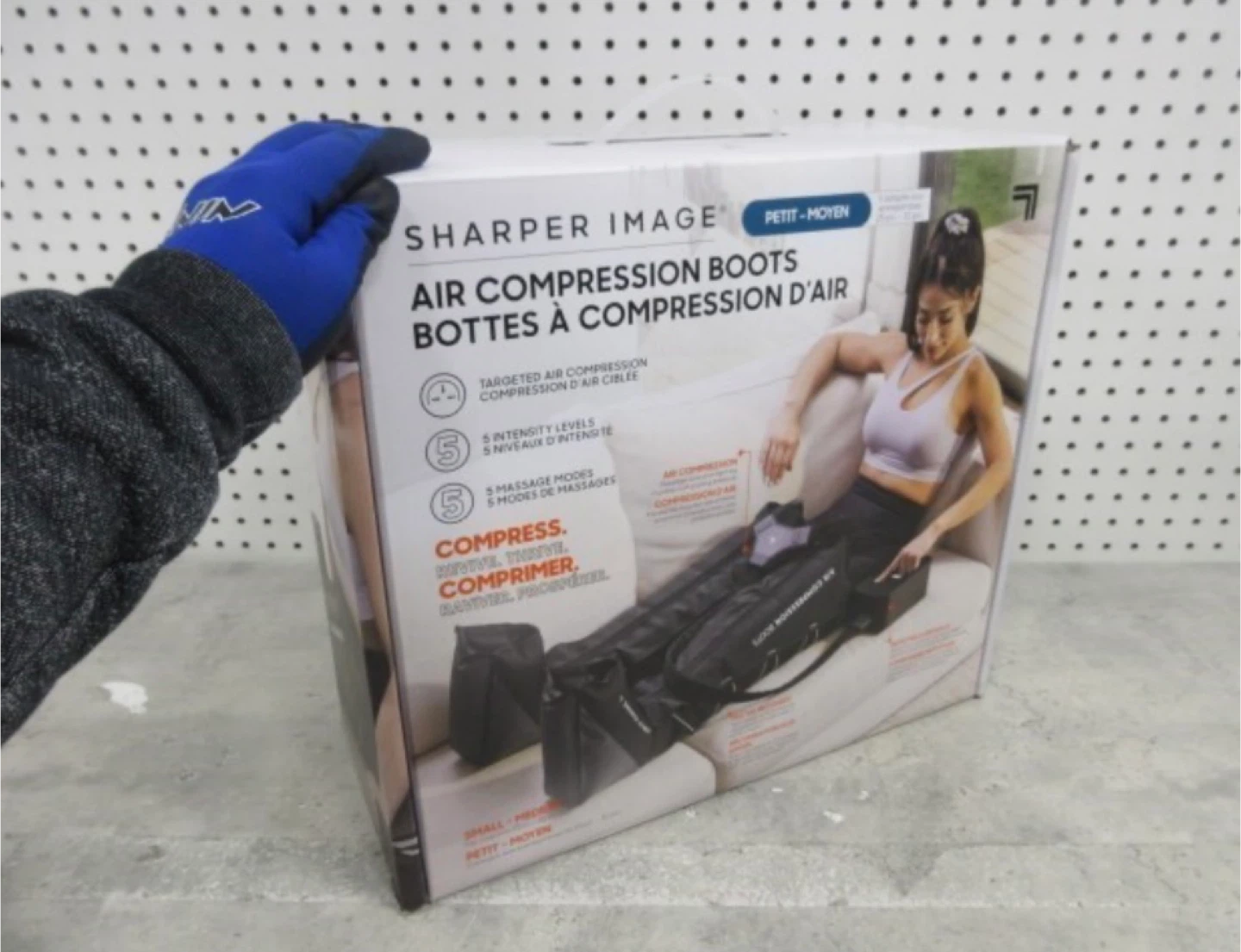brand new - Sharper Image Air Compression Boots