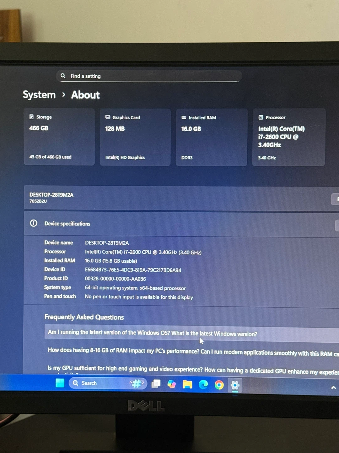 Lenovo Desktop with Monitor (i7 with 16 GB RAM) - photo 3