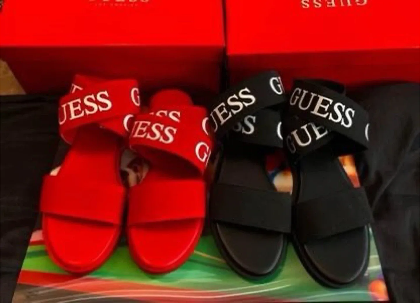 Guess Sandals - Red, Size 8 thumbnail