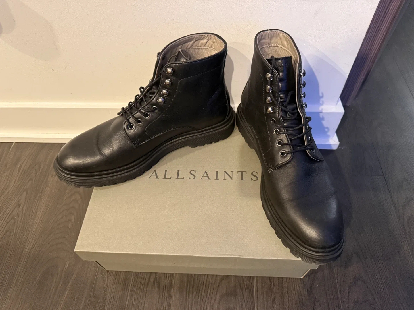 AllSaints Nidd Boot Black, US 10/EU 43