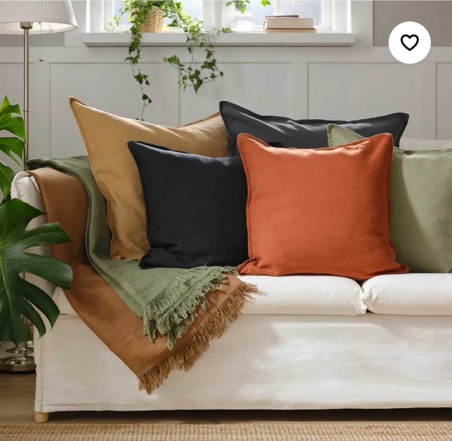 IKEA 4 Big Cushions 26” and 4 Covers 20” image indicator(3)