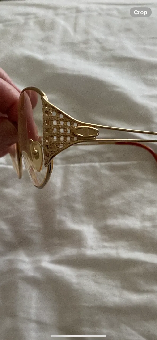 Christian Dior Vintage Gold Eyeglasses image indicator(2)