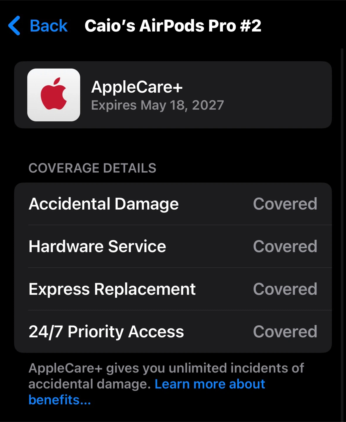 AirPods Pro 2 + AppleCare until 05/2027 - photo 2
