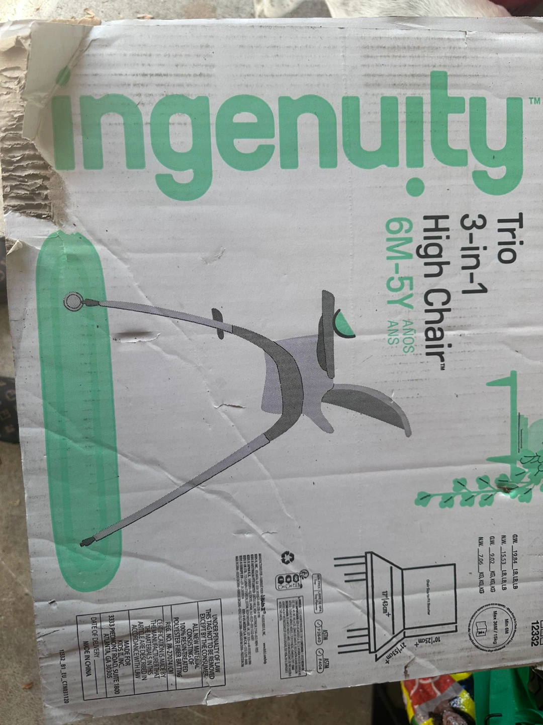 Ingenuity Trio 3-in-1 High Chair (6M-5Y) - photo 2