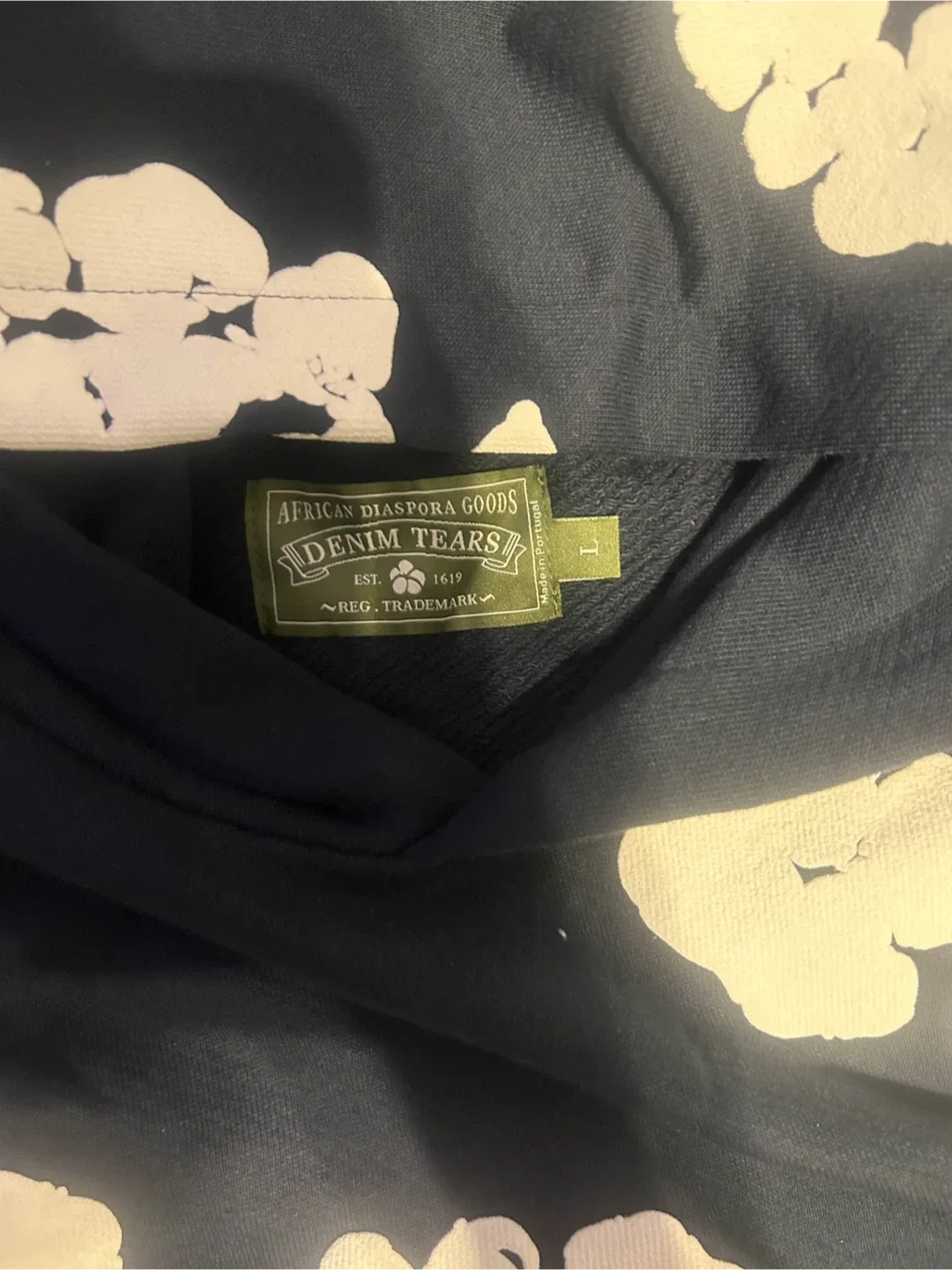 Tear denim hoodie ‼️ image indicator(3)