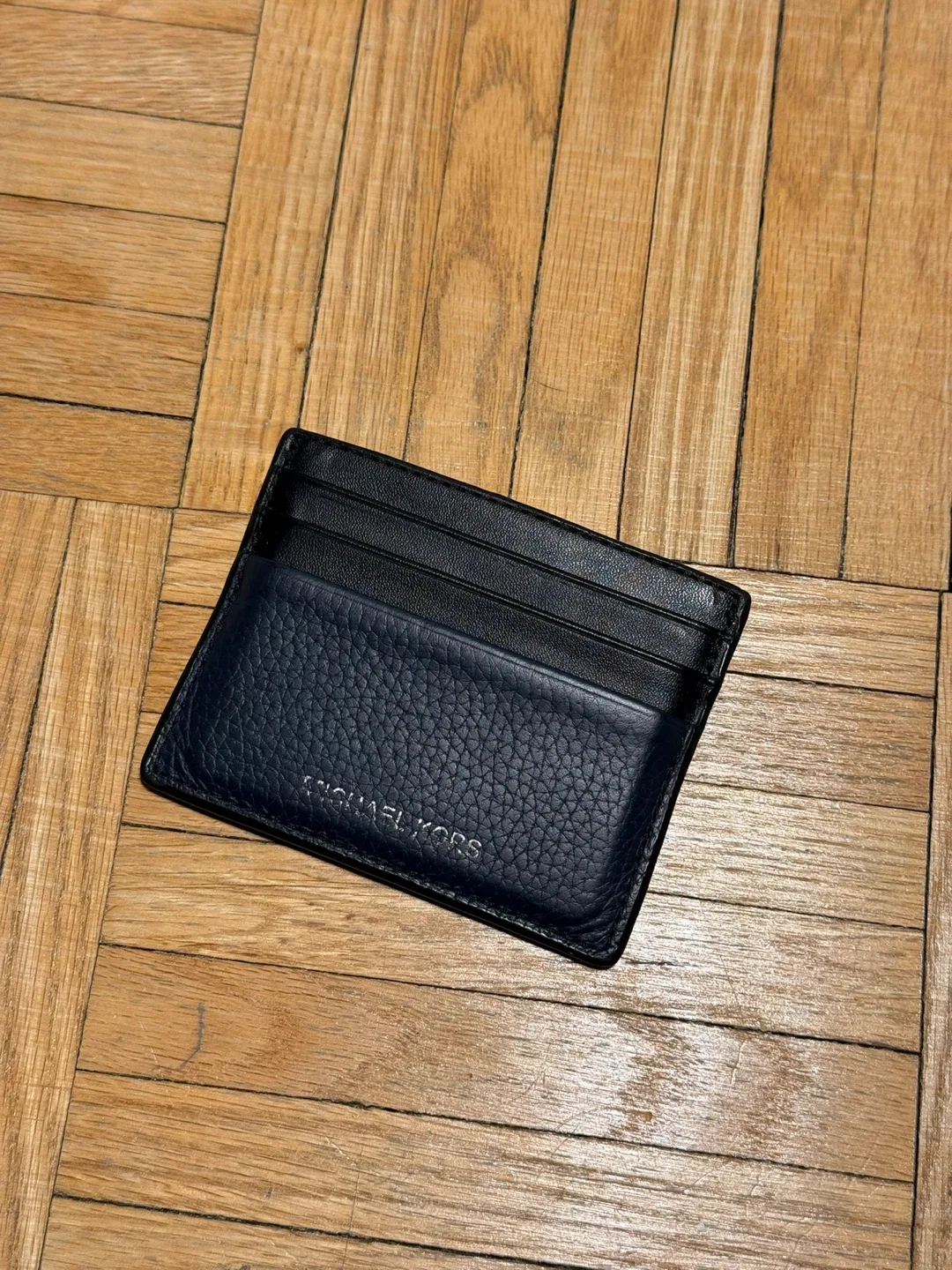 Michael Kors Blue Leather Card Holder thumbnail