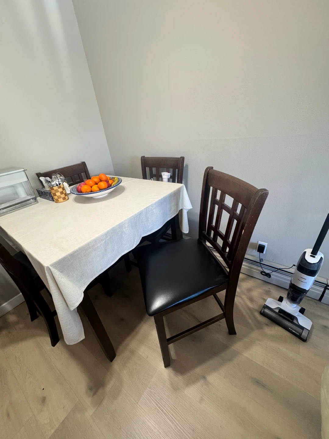 Dining table and chairs