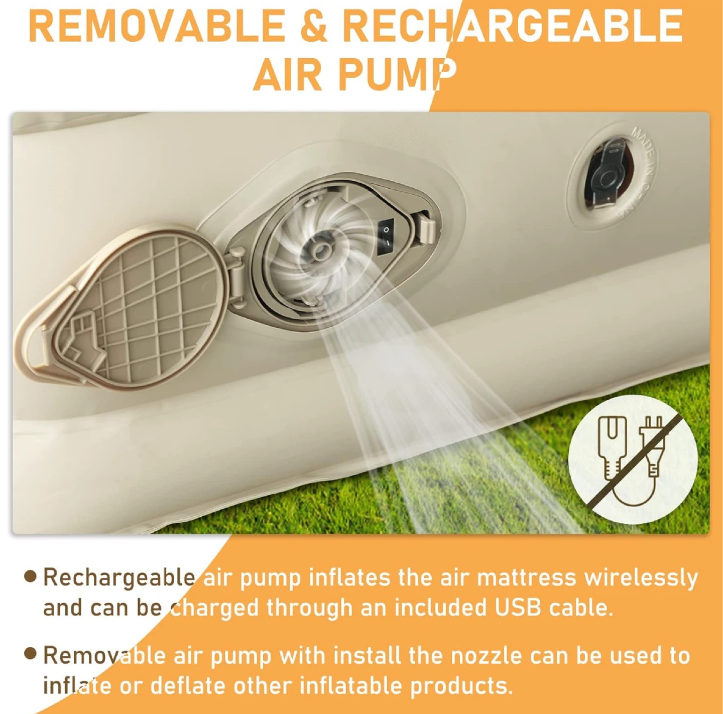 EKEPE Air Mattress with Rechargeable Pump - photo 5