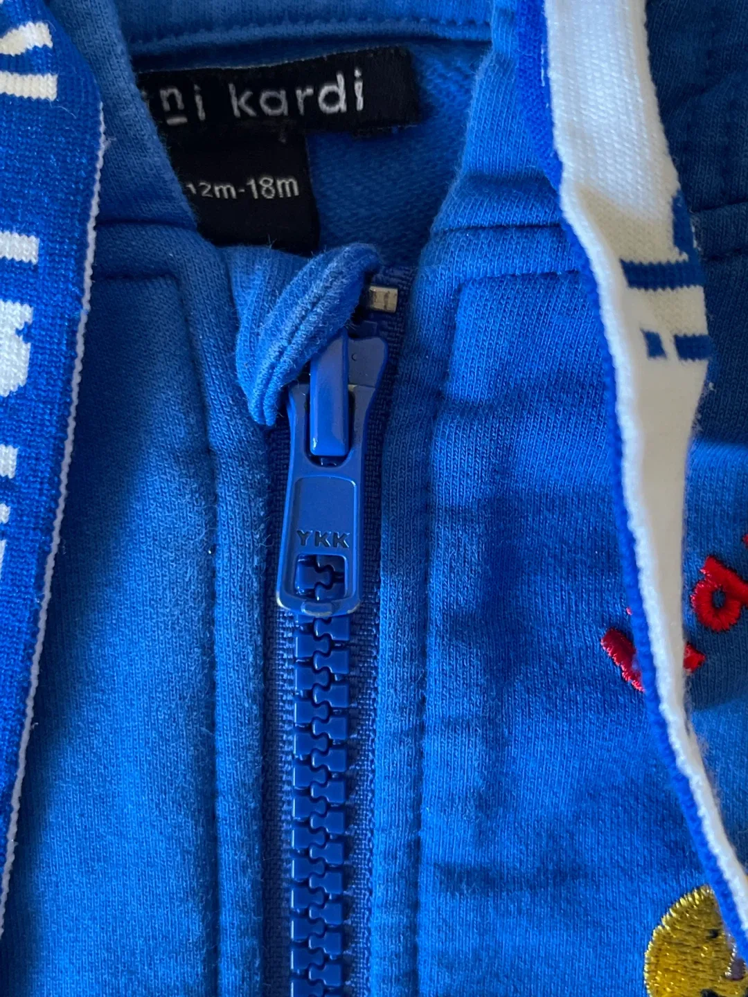 Mini Kardi Blue Hoodie, Size 12-18m 🧡 image indicator(4)