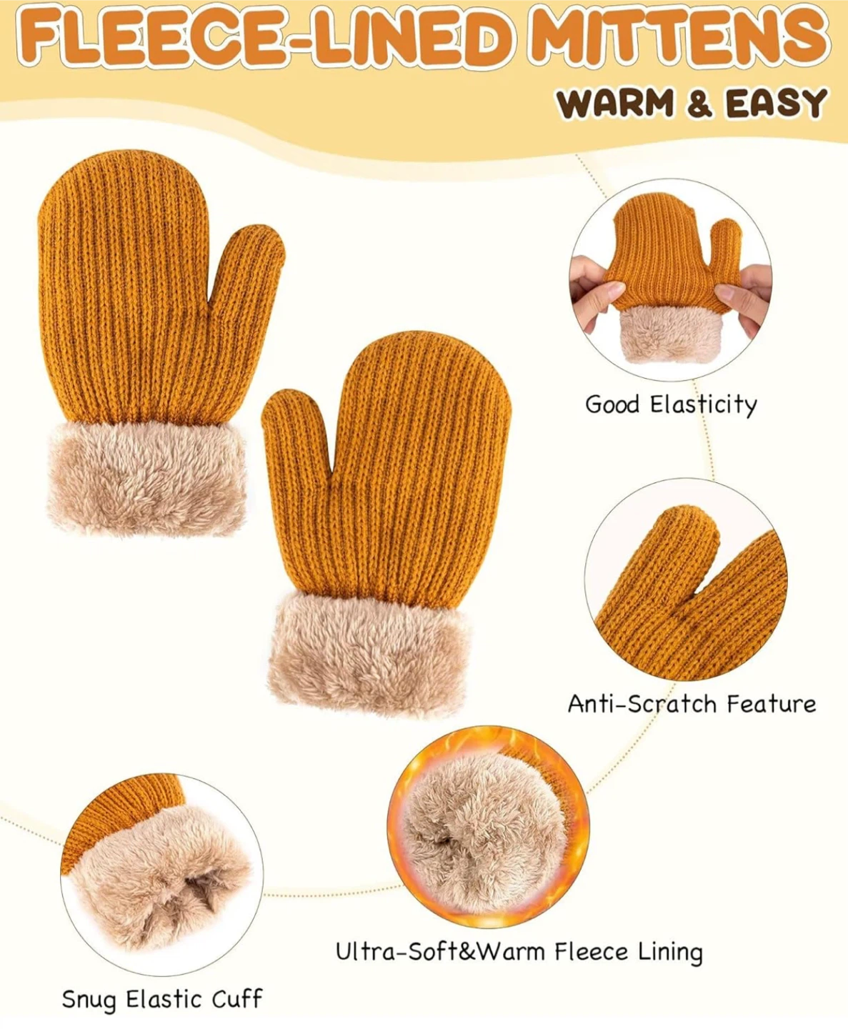 Kids' Knit Hat, Scarf & Mitten Set - - photo 3