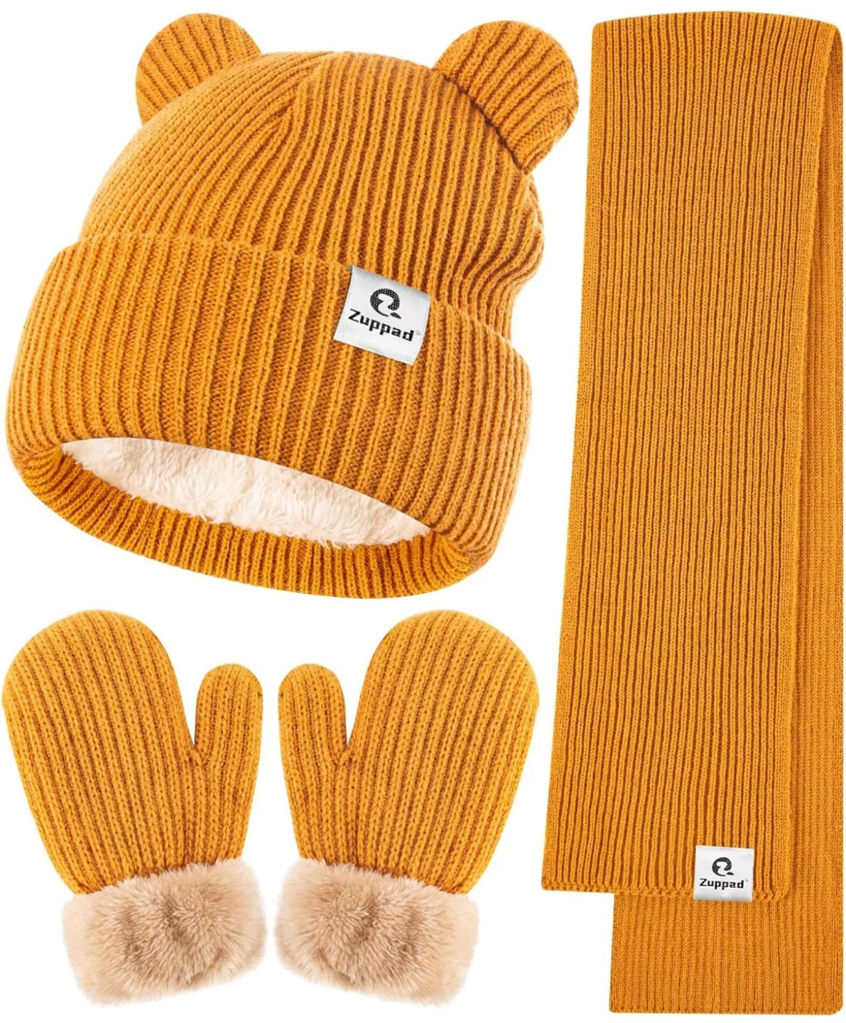 Kids' Knit Hat, Scarf & Mitten Set -