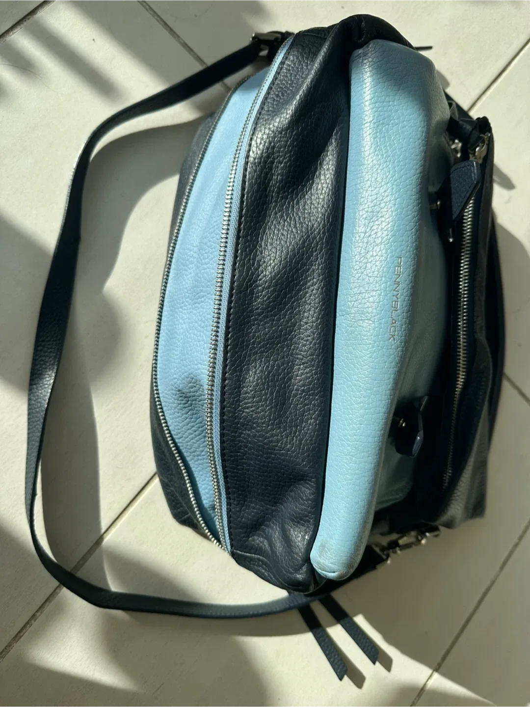 Pennyblack Satchel Bag - Blue & Navy image indicator(3)