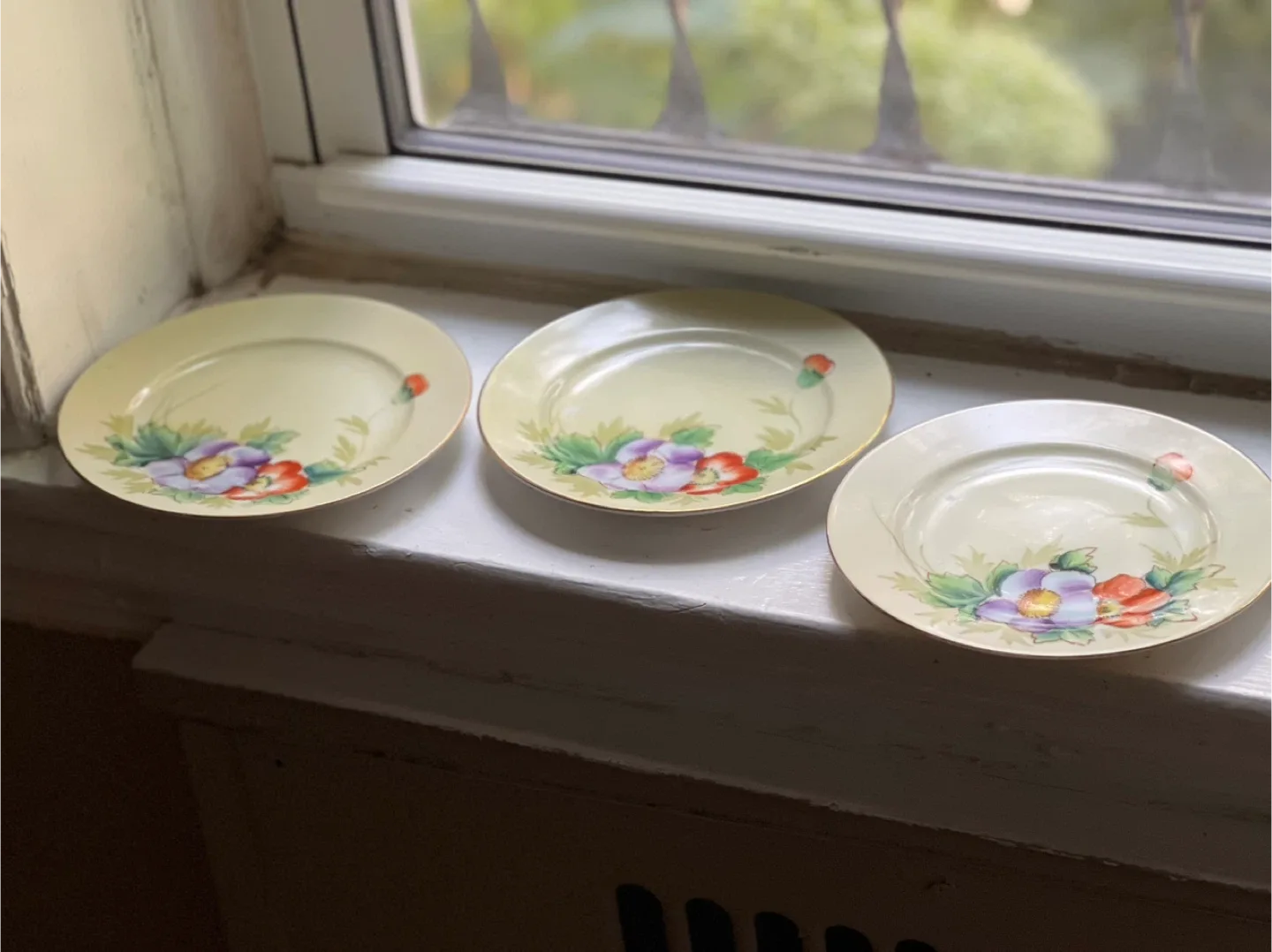 Vintage Floral China Plates - Set of 6 image indicator(2)