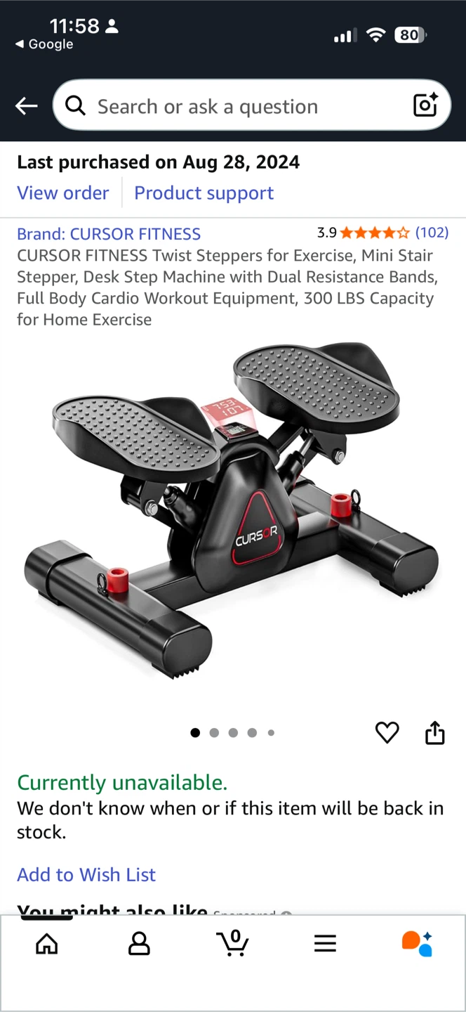 CURSOR FITNESS Stepper
