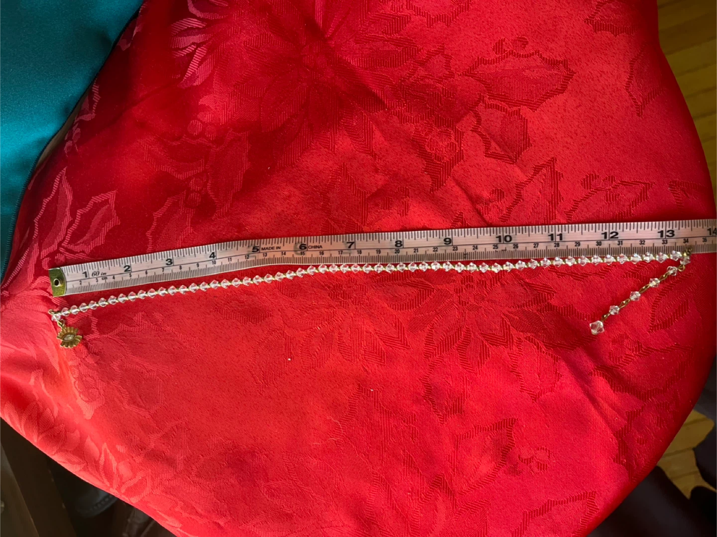 Vintage Crystal Beaded Necklace - 14 inches - photo 5