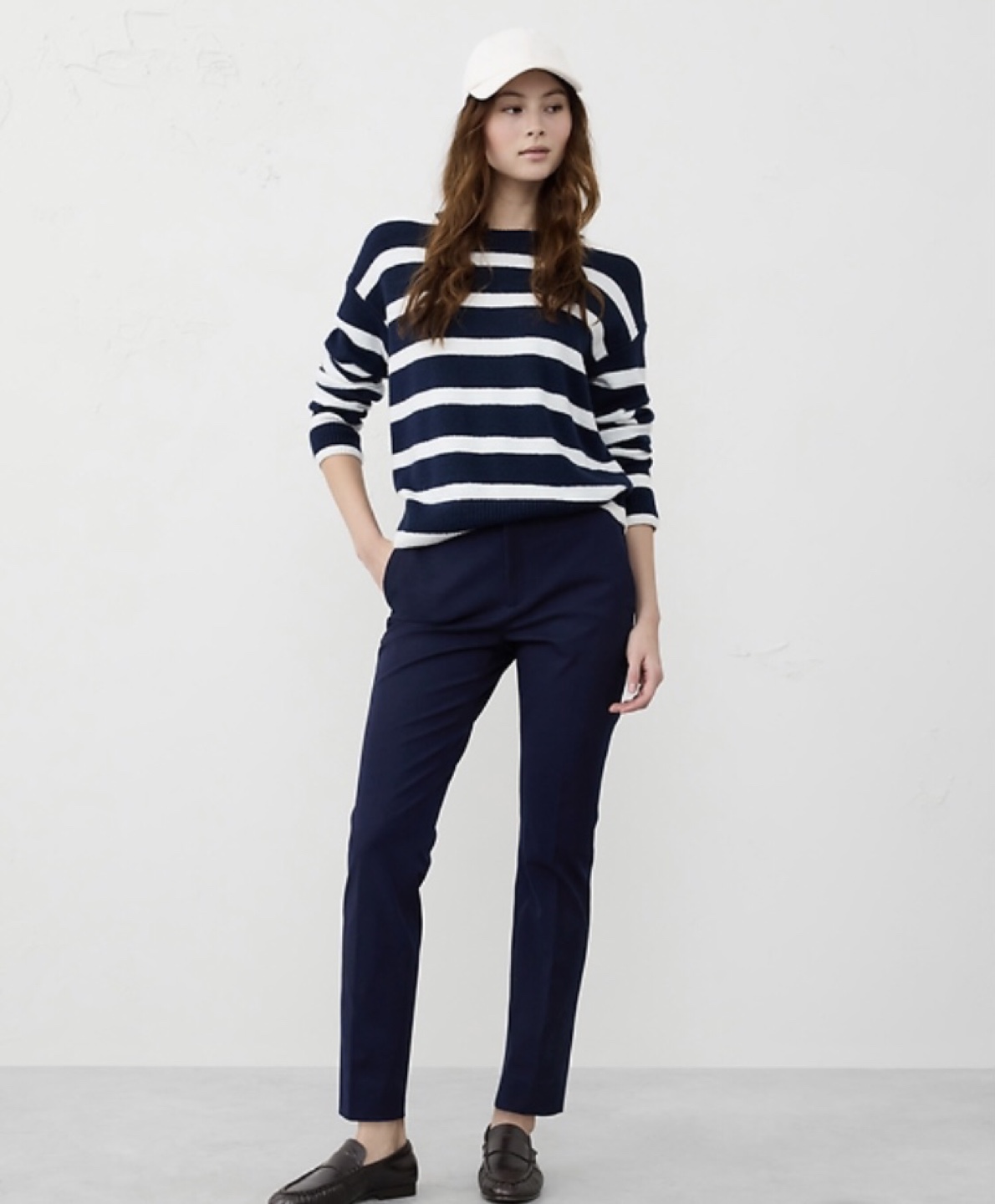 Banana Republic Sloan Fit Cropped Denim Cigarette Pants