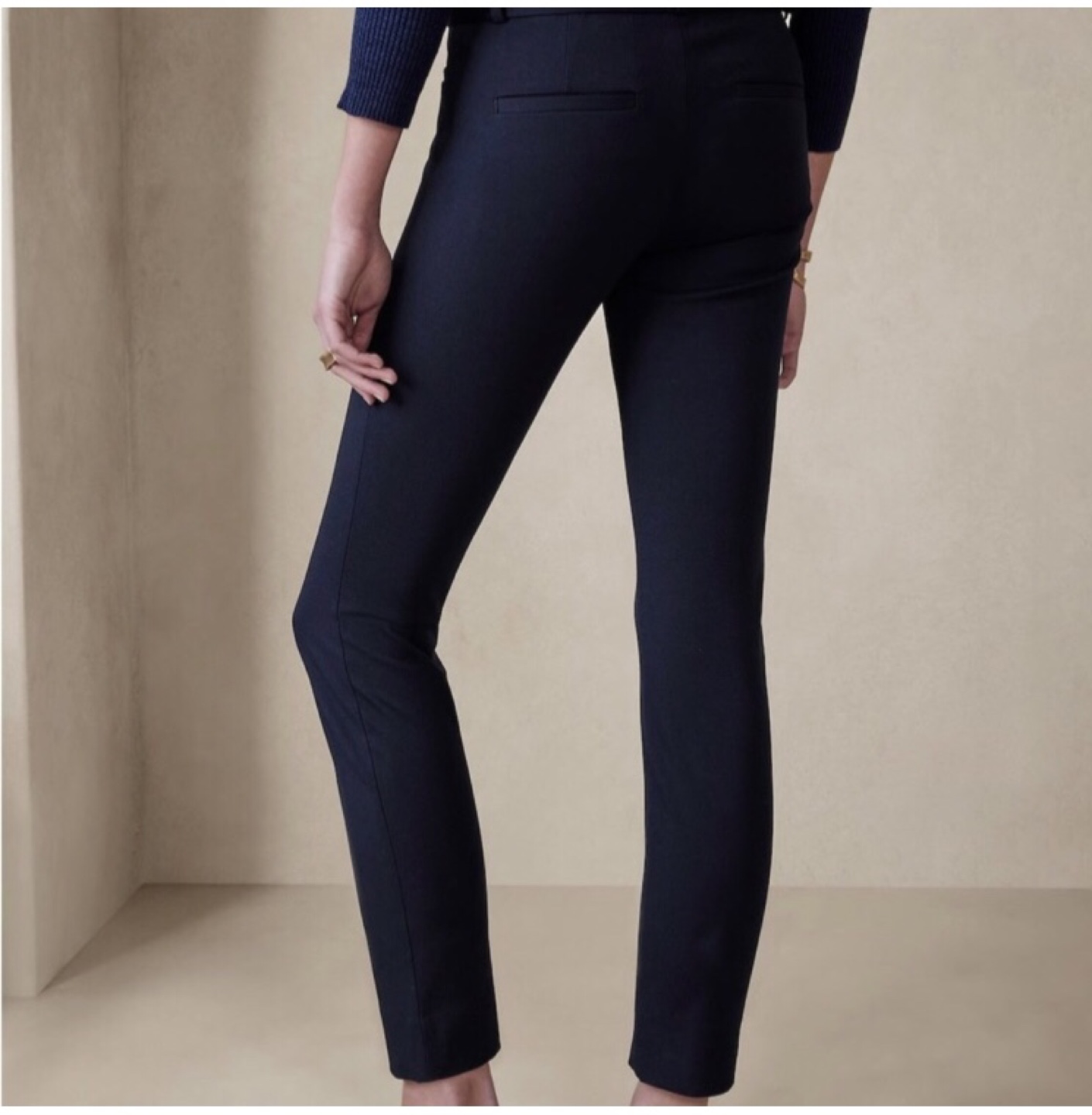 Banana Republic Sloan Fit Cropped Denim Cigarette Pants - photo 3