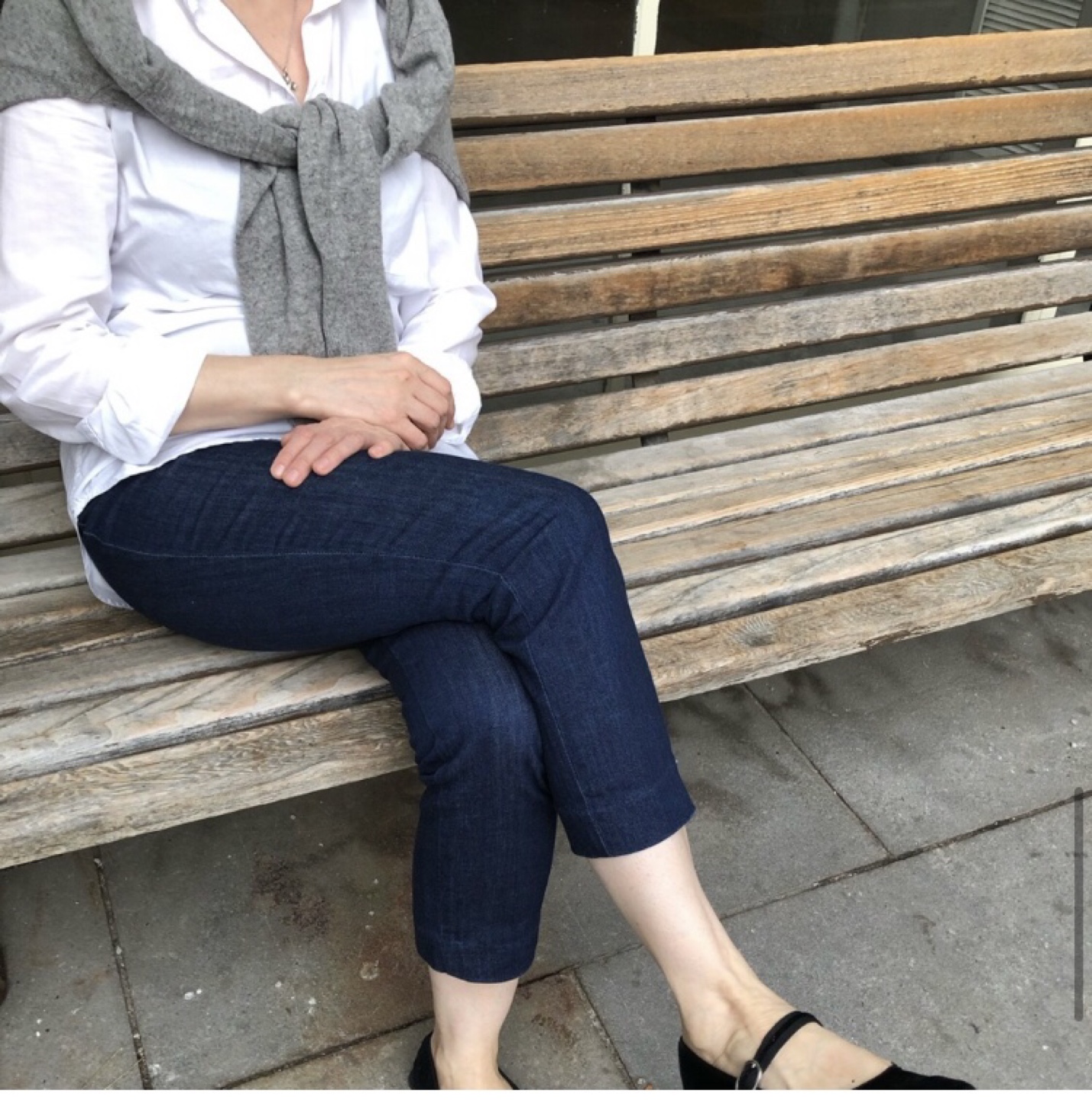 Banana Republic Sloan Fit Cropped Denim Cigarette Pants - photo 2