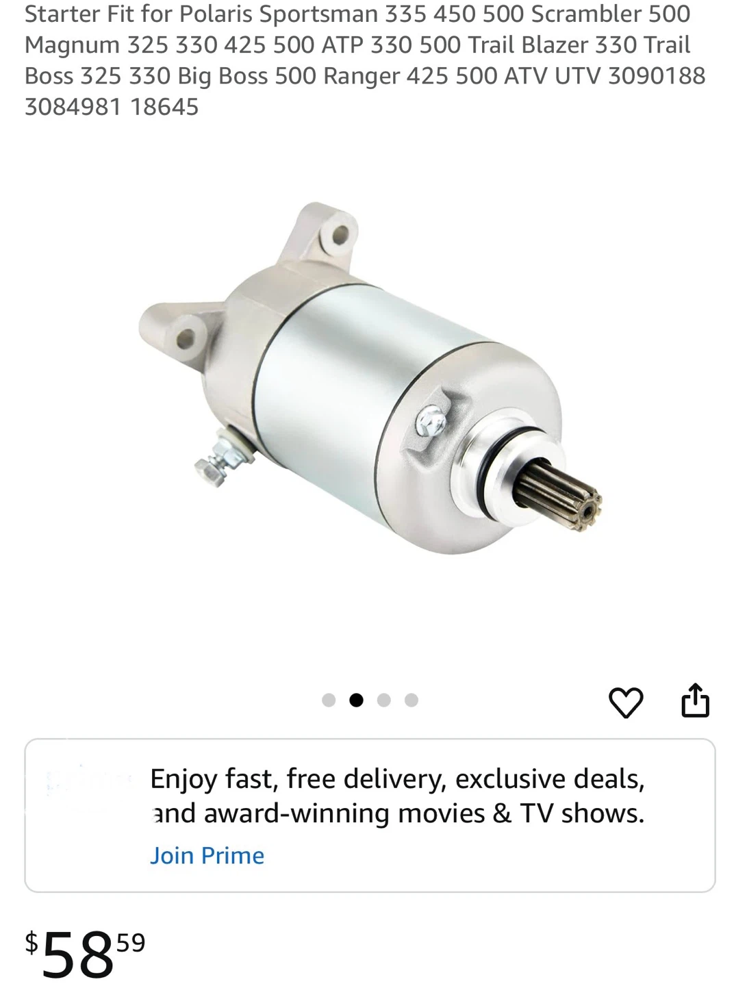 Polaris Sportsman Starter - photo 3