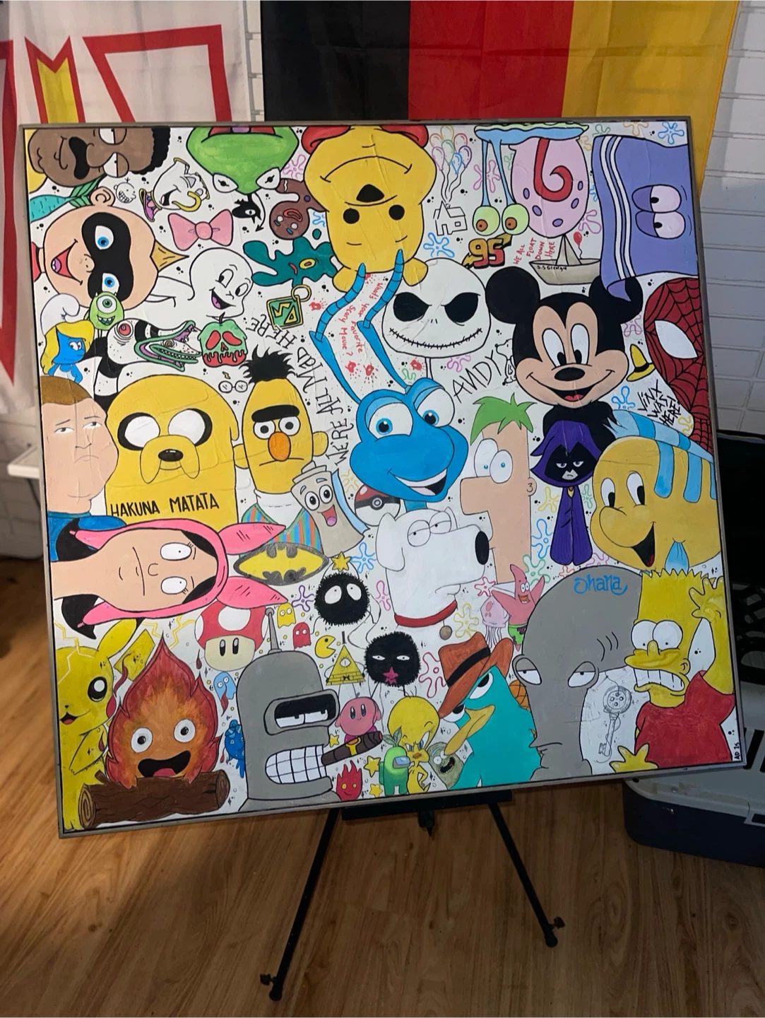Cartoon Character Art Piece