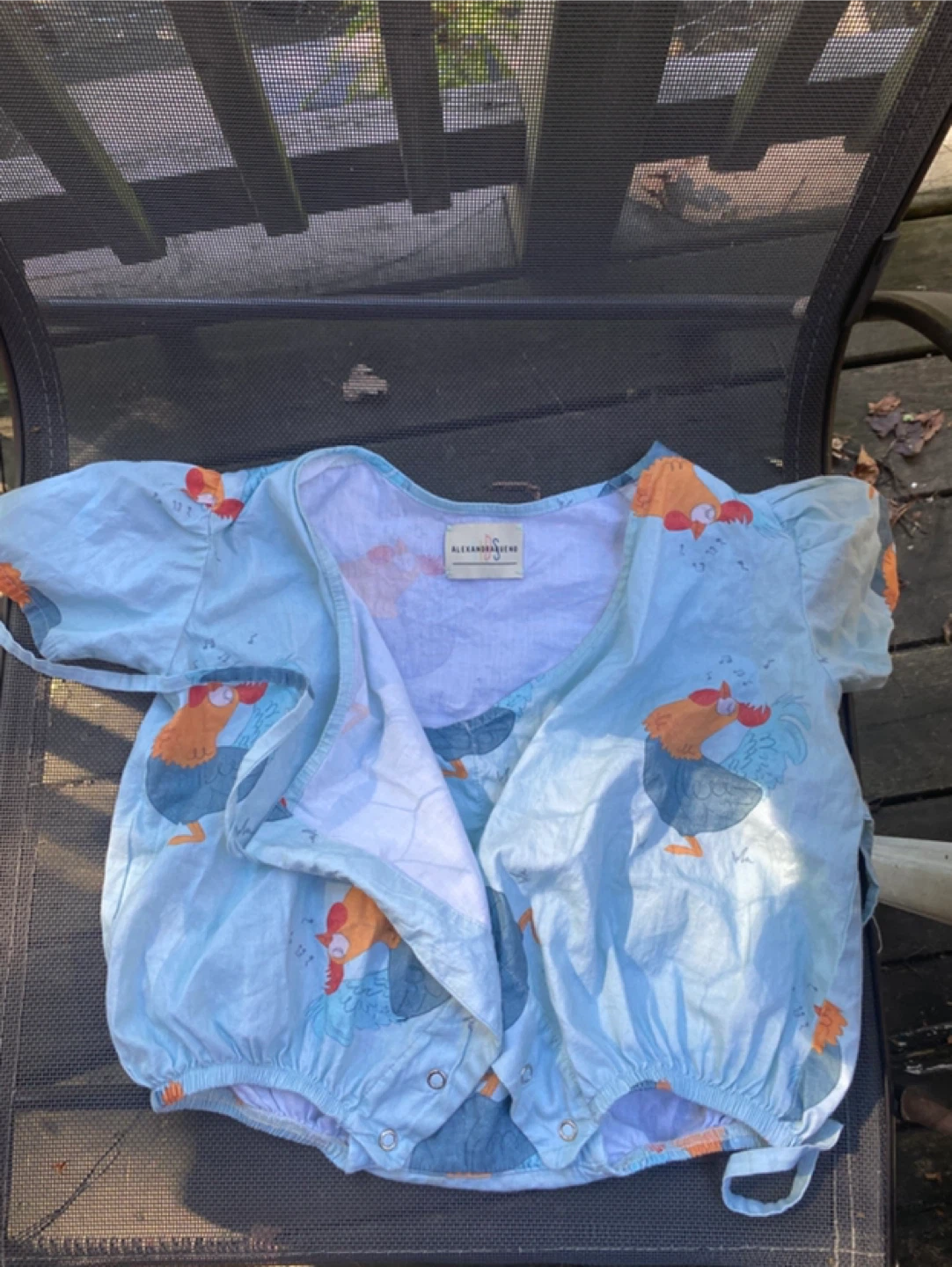 Rooster Baby Wrap Romper - ALEXANDRA BUENO - photo 2