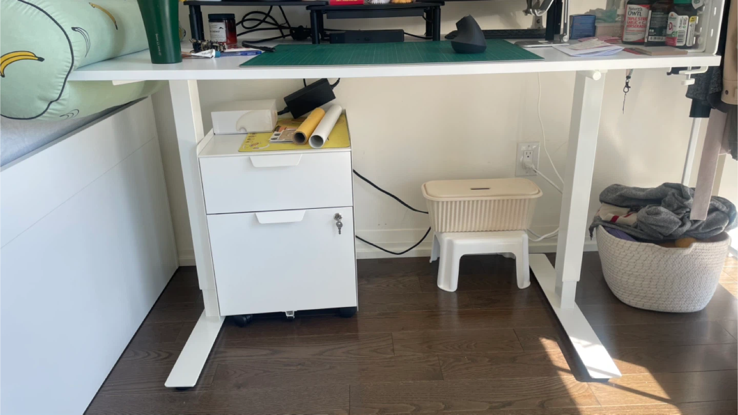 IKEA Trotten Underframe sit/stand, white