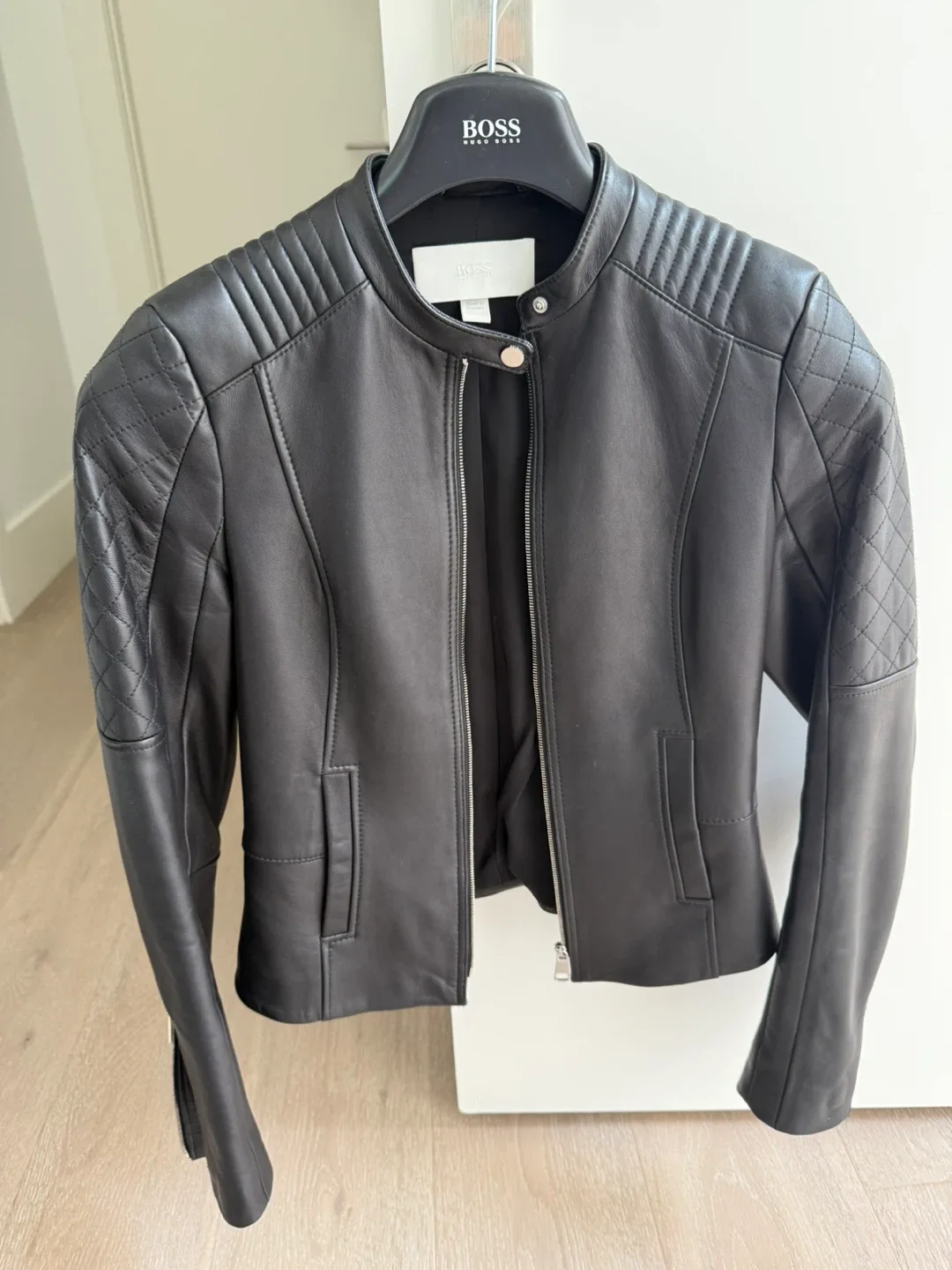 BOSS Black Leather Jacket thumbnail
