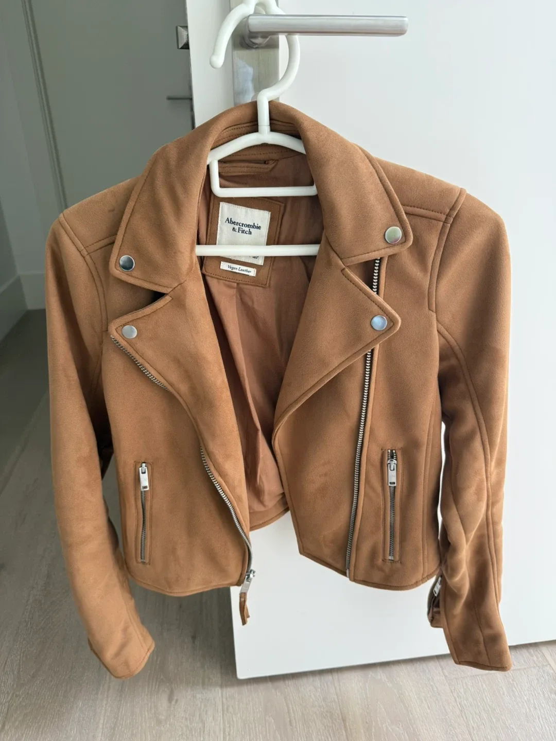 Abercrombie & Fitch Brown Suede Jacket thumbnail