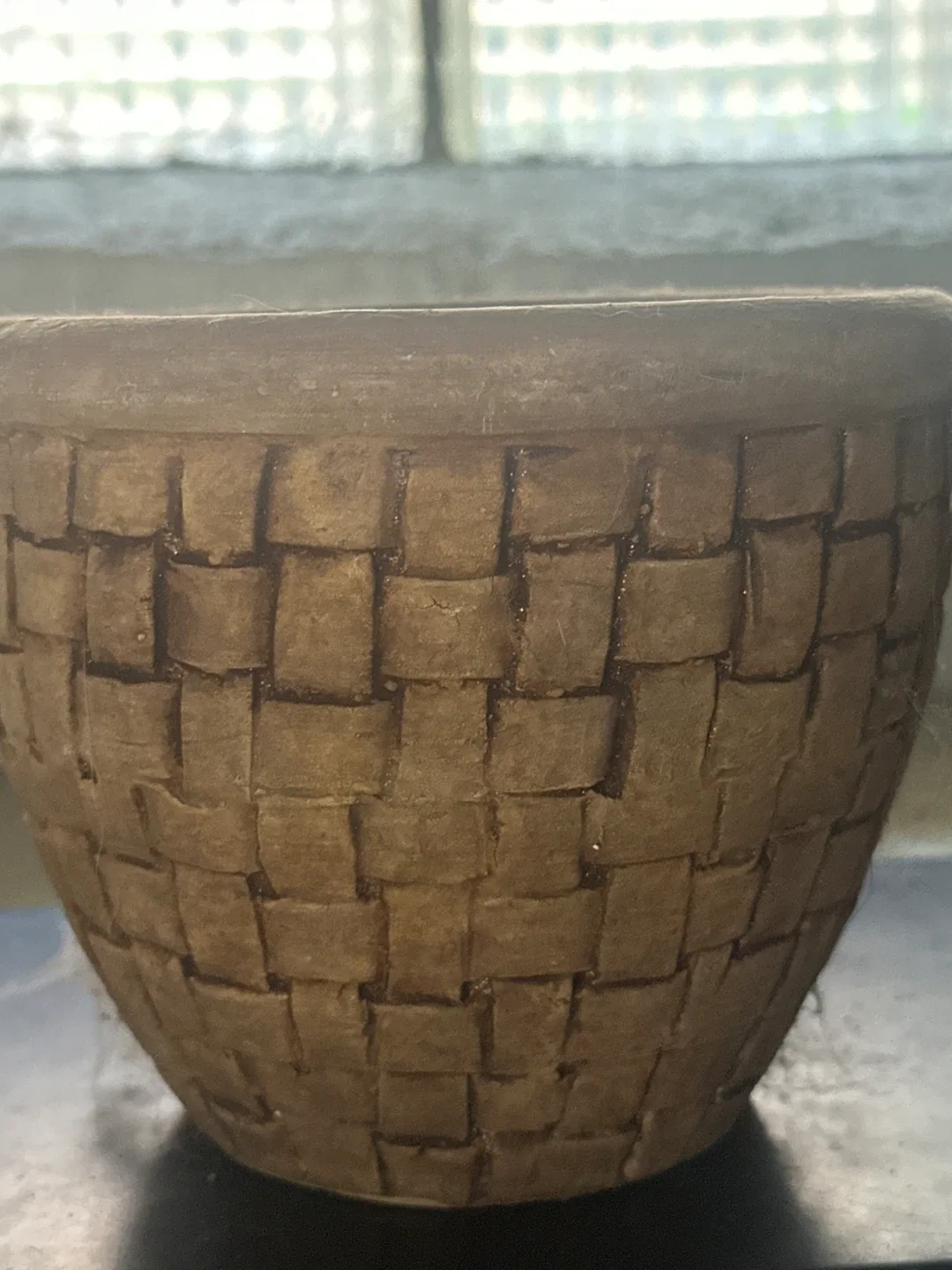 Small planting pot 🧡woven design