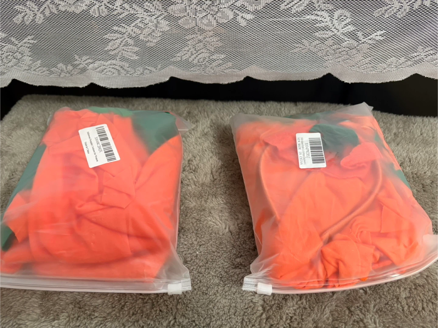 (Buy one get one free) New  Adult and kids Pumpkin Costume - photo 2